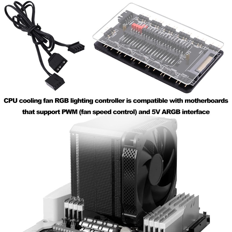 CybNemo 5V 3Pin ARGB Fan Hub & 4 Pin PWM