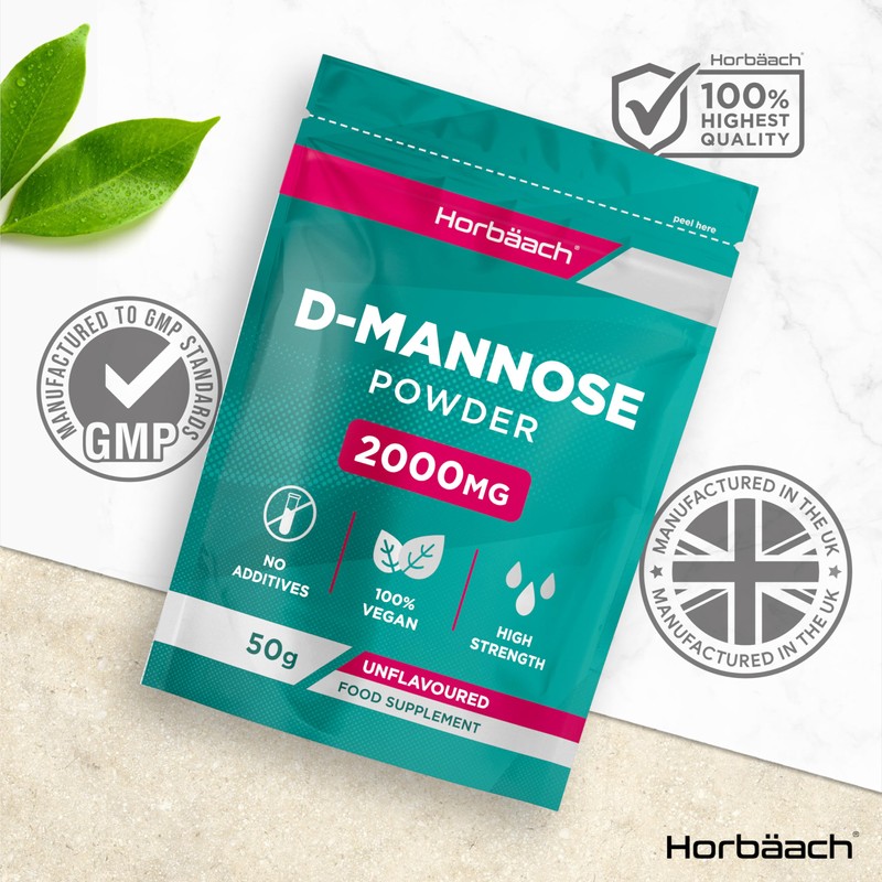 D Mannose Powder 2000mg | 50g | Pure | Unflavoured