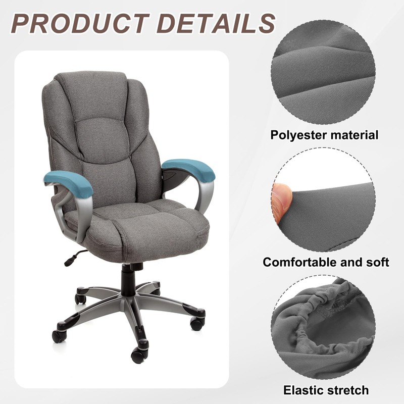 sourcing map Chair Armrest Slipcovers Covers, 22 x 7mm Polyester