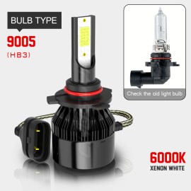 CHUSYYRAY For Toyota Sienna 2006-2010 6000K 6X LED Headlight High&Low + Fog Light Bulb