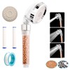 Garegce Shower Head, Hard Water Filter Shower Head Universal Adjustable