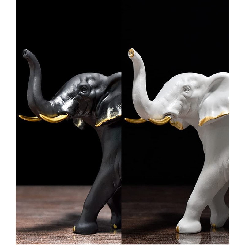 NORHOR Sculpture Mother & Calf Elephant Statue,Sculpture Beautiful Home Decor