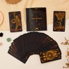 78 Tarot Cards with Guide Book, Black Tarot Deck Gift