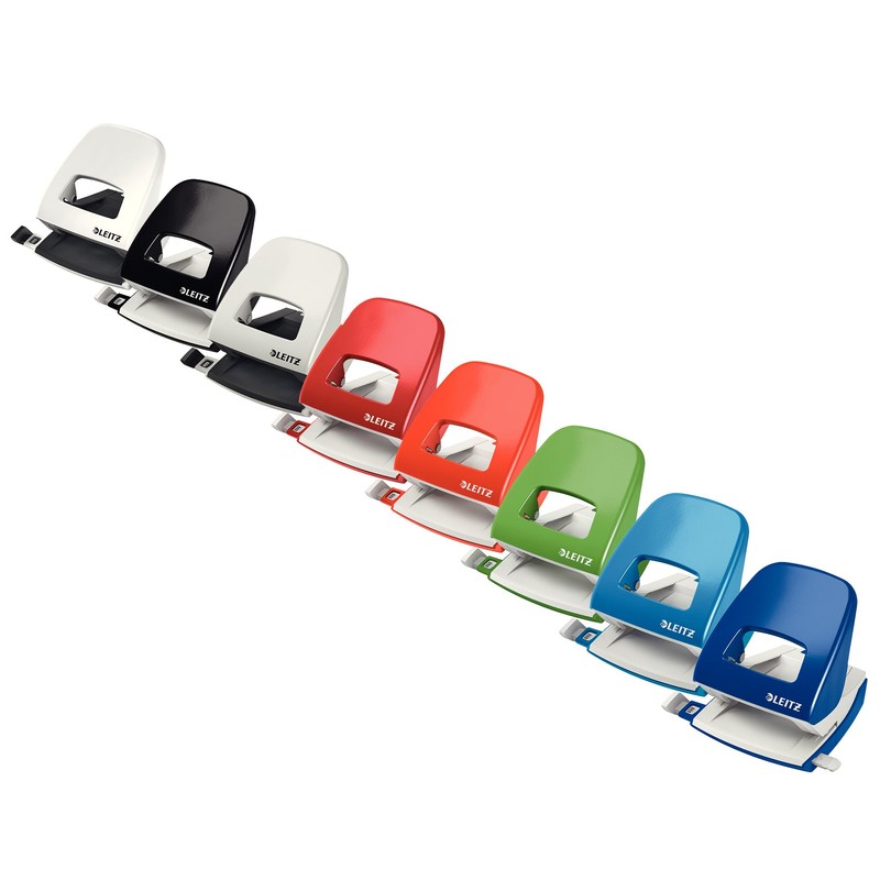 LEITZ 50086095 Office Metal Hole Punch for 30 Sheets, Stop