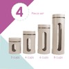 Home Basics Retro Kitchen Canisters For Countertop (3 Piece Set)