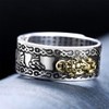 YGLINE Adjustable FENG Shui PIXIU MANI Mantra Protection Wealth Ring,