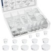 White Nylon Plastic Hole Plugs Assorted 13Values 1/4" 5/16" 3/8"