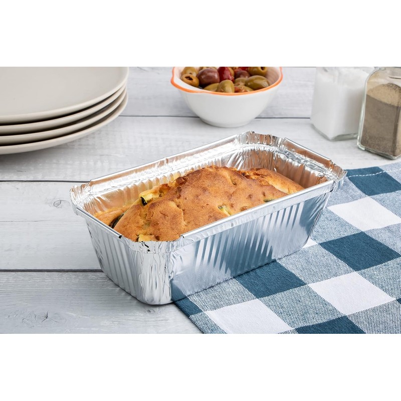 Miamex - 25 x Disposable Aluminium Food Transport Bowls with