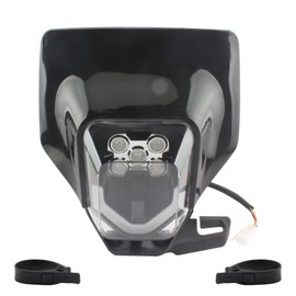 ABCRRSI - Faros delanteros para bicicleta de suciedad, kit de luces LED Dirtbike para faros delanteros de motocicleta, universal para la mayoría de Pit Bike Enduro, faros delanteros de repuesto para ATV 2017-2022 Husqvarna FE250 FE350 FE45