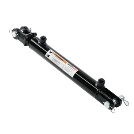 Kingway Hydraulic Double Acting Hydraulic Cylinder - AG Tie-Rod Hydraulic Cylinder 2" Bore, 12 inch Stroke - 3500 PSI, 9400 LBs Column Load, SAE#8 Ports, 1" Pin Holes