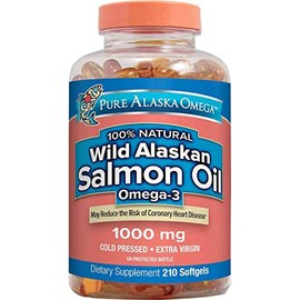 Pure Alaska Omega-3 Wild Alaskan Salmon Oil 1000mg 210 ct