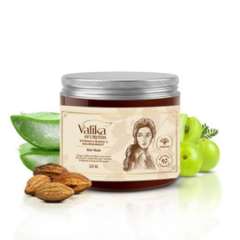 Vatika Naturals Strengthening & Nourishment Hair Mask I 300ml I with Amla, Bhringraj, Haritaki Chhilka & Aloes, Ayurvedic Vegan Formula for Strong & Healthy Hair