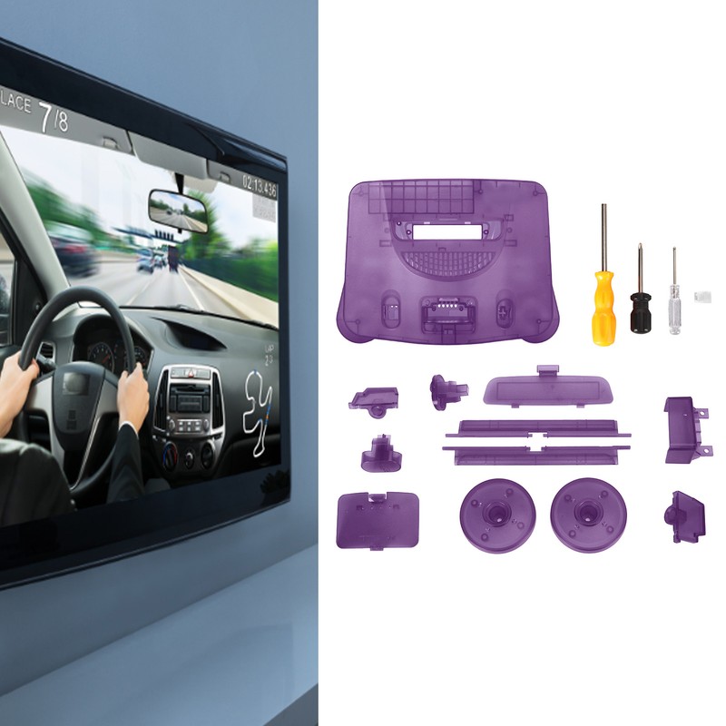 Game Console Replacement Case Retro ABS Sturdy Professional Replacement Shell