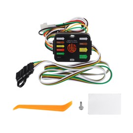 INFINAUTO Vehicle 4-Pin Trailer Wiring Harness Kit, for Subaru Forester Legacy Outback Tribeca B9 Impreza WRX Wagon Black, 1 Set