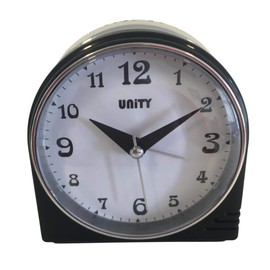 Unity Beep Alarm Clock, Black, 3.5" x 3.75" x 1.77"