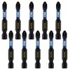 10 x Rennie Tools 50mm Long PZ2 Impact Screwdriver Driver