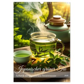 Japanese Green Tea (Wall Calendar 2026 DIN A3 High), CALVENDO Monthly Calendar: Aesthetics of Japanese Tea Culture (CALVENDO Lifestyle)