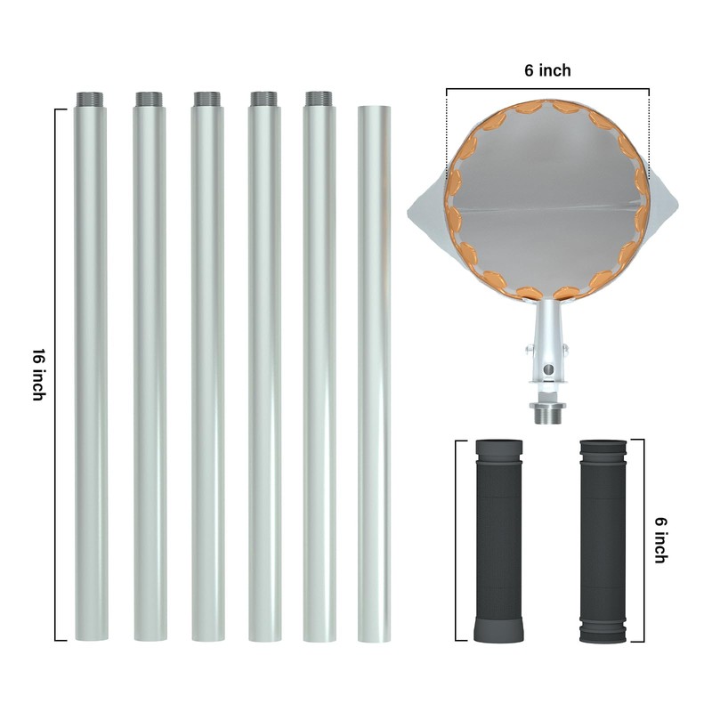Aglaiprty Fruit Picker Tool with 6-Part Extension Pole and Cloth