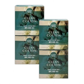 Happy Bath Soap Face Wash Cleansing Soap Cotton Scent 4 Pack