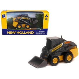 DCD New Holland L228 Skid Steer Yellow Diecast Model by New Ray
