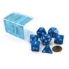 Polyhedral 7-Die Speckled Dice Set - Water
