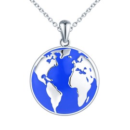 MICYUMI Women's Round Photo Locket Necklace 925 Sterling Silver Chain Creative Locket Pendant, Silver