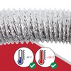 SPARES2GO Universal 5m Extra Long Aluminium Flexible Tumble Dryer Vent