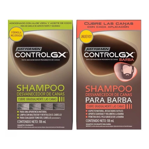 Controlgx  Jfm Control Gx Kit Cabello Y Barba Shampoos Desvanecedores