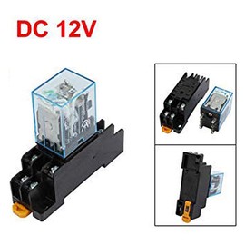 Yohii DPDT Power Relay Electromagnetic Relay IEC255 DC 12V Coil 8 Pin with Socket Base - 2pcs- (G7.23)