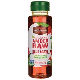 Madhava Ámbar Orgánico Ágave Azul Crudo - 11.75 oz