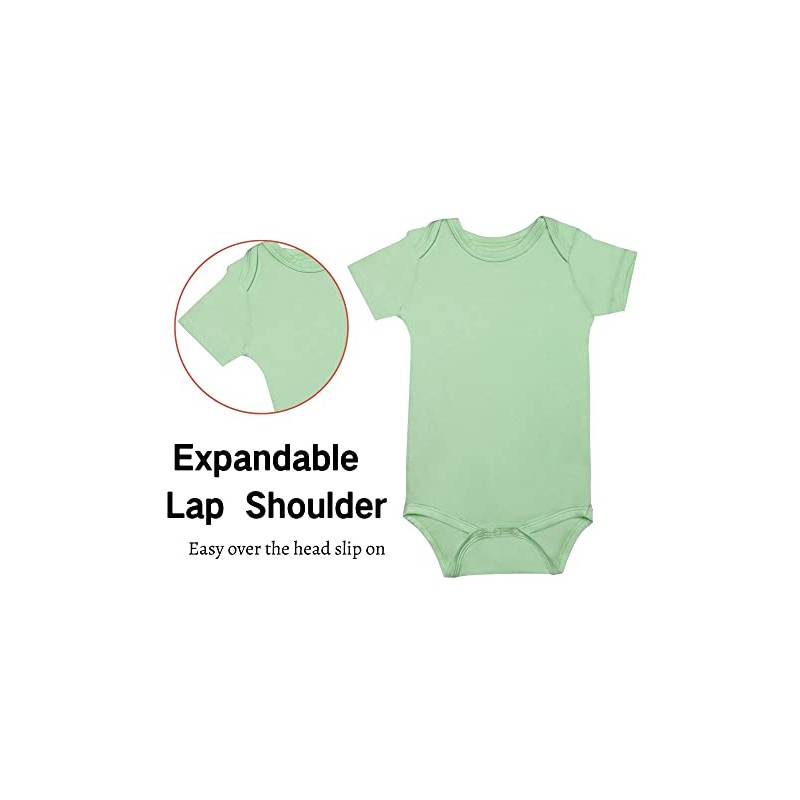 GUISBY Short Sleeve Baby Bodysuit, Short Sleeve Bodysuit for Baby