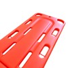 Folding Plastic Spinal Board Stretcher, Water-Floatable Lightweight Rescue Stretcher, Compact