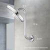 OFFO Shower Head Extension Arm 12 in, S Shaped Shower