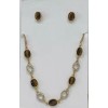 Fashion Jewelry Tigers Eye Necklace and Earrings Set!