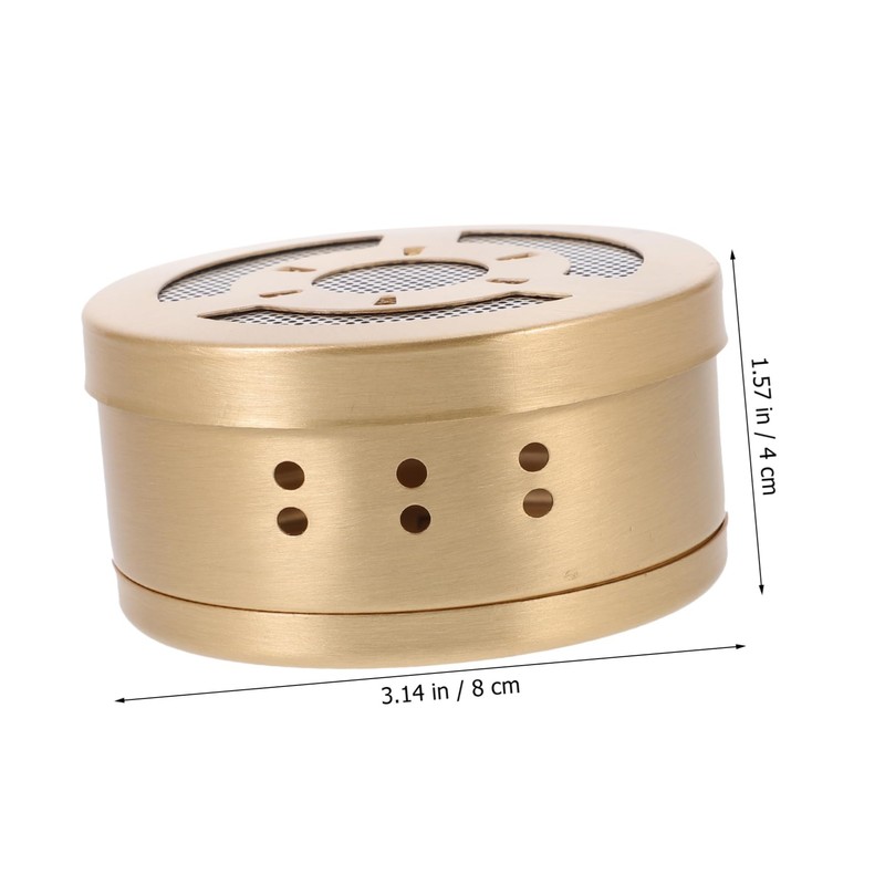 Ipetboom Copper Moxibustion Box Portable Moxa Therapy Equipment for Relief