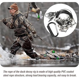 VicBre Decoy Rigs 48" 4oz Weights Tangle Free Decoy Anchors for Duck Hunting