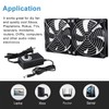 LUCKTE Dual Big Airflow 120mm * 240mm AXIAL Fans DC
