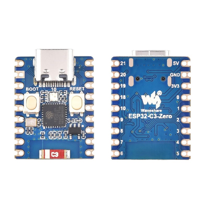 Waveshare ESP32-C3 Mini Development Board Based On ESP32-C3FN4 Single-Core Processor,with