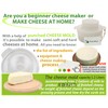 PetriStor Cheese Mold for Cheese Making Cheese with Follower Piston