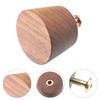 Angoily Cabinet Handles Black Walnut Cone Shape Retro Knobs Door
