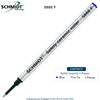 3 Pack - Blue Fine Schmidt 5888 Rollerball Metal Refill