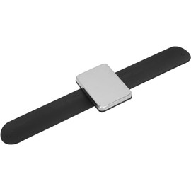 Jiawu Paleta de Mezcla de Maquillaje Magnética Correa para la Muñeca para una Fácil Aplicación y Tonos Personalizados Perfecto para Uso Profesional Silicona Negro