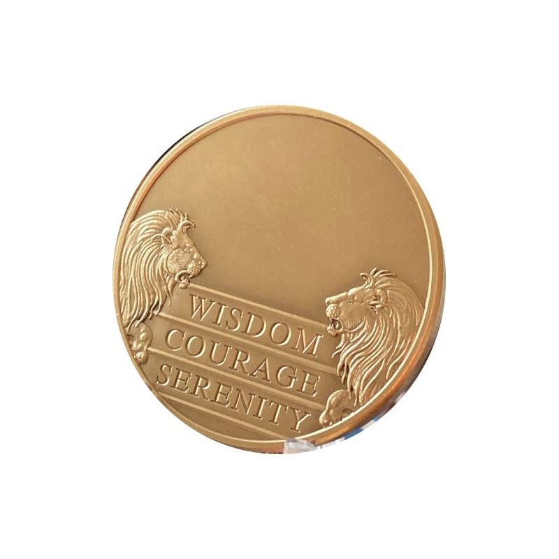 RecoveryChip Engravable 8 Month AA Medallion Large 1.5" Heavy Premium