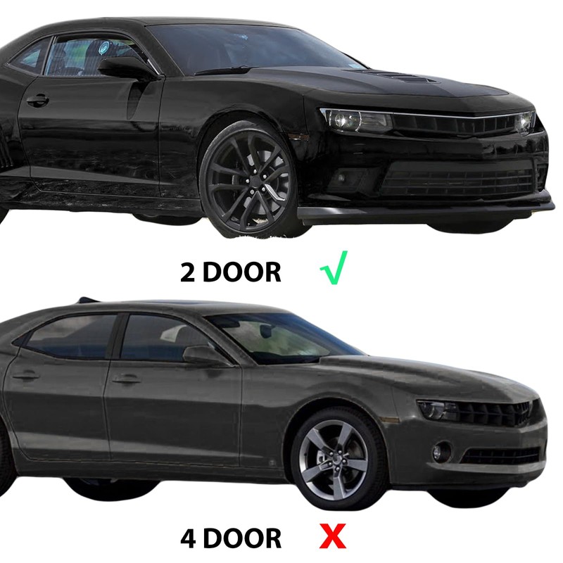 KUAFU Replacement Side Skirts Compatible with 2010-2015 Chevy Camaro LT