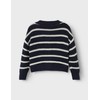 NAME IT Girl Striped Cardigan, Dark Sapphire