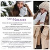 styleBREAKER 09010031 Women's Warm Winter Knitted Mittens, Gloves with Diamond