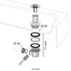 Wirquin Tourbillon 30723171 Shower Drain D60 Grille ABS Chrome Grey