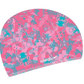 Speedo Sea Squad Polyester Swim Cap Sea View Pink