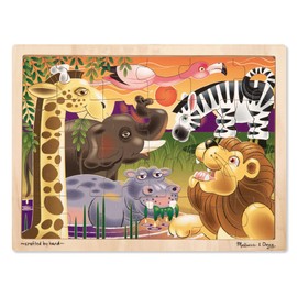 Melissa & Doug African Plains Jigsaw Puzzle 24 pc