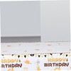 COLLBATH Dinner Tablecloth Waterproof Plastic for Home Decor Construction Theme